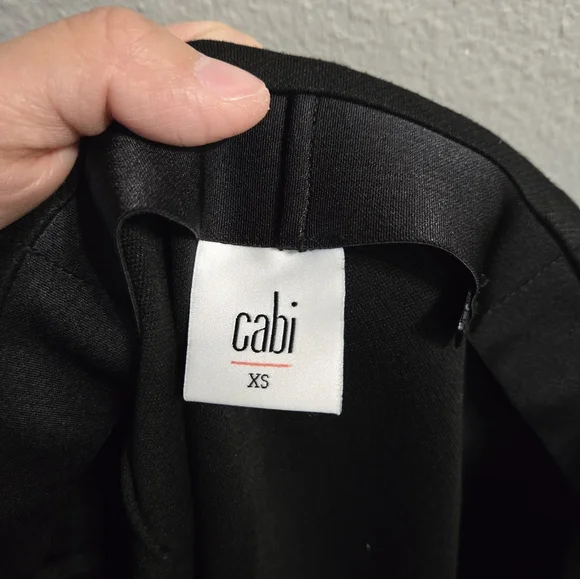 Cabi Faux Leather Black Ruffle Skirt Size XS - Picture 6 of 11